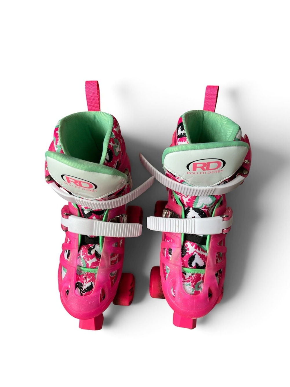 Roller Derby Kids Pink & Mint Adjustable Inline Skates